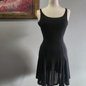 Dolce & Gabbana Black Sleeveless Fit-and-Flare Mini Dress